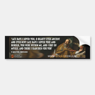 Katholieke Religieuze Citaat van St. Augustine Bumpersticker