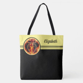 Katholieke religieuze Heilige Drievulheid Jezus aa Tote Bag