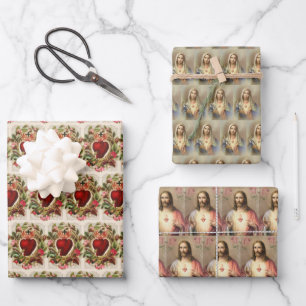 Katholieke religieuze heilige Jezus Maagd Mary  Inpakpapier Vel