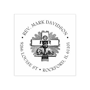 Katholieke Religieuze Lamb van God Agnus Dei Rubberstempel