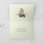 Katholieke Religieuze Maagd Maria Baby Jesus Holly Kaart (Binnen)