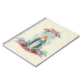 Katholieke Religieuze Maagd Mary  Floral Notitieboek (Linkerzijde)