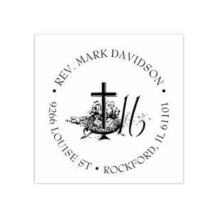 Katholieke Religieuze Maagd Mary Marian Symbol Rubberstempel