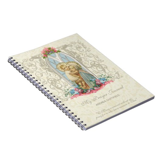 Katholieke Religieuze Maagd Mary Prayer Journal Notitieboek (Rechterzijde)