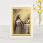 Katholieke religieuze non Heilig Hart van Jezus Kaart (Gele Bloem)