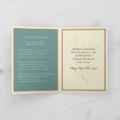 Katholieke Religieuze St. Joseph Feast Prayer Card Kaart (Binnen)