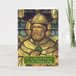 Katholieke religieuze St. Patrick's Day Bisschop Kaart