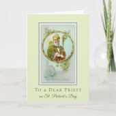 Katholieke Religieuze St. Patrick's Day Shamrocks Kaart (Voorkant)