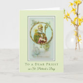 Katholieke Religieuze St. Patrick's Day Shamrocks Kaart (Gele Bloem)