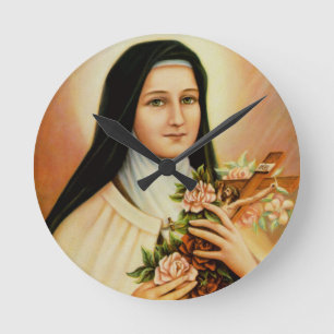 Katholieke Religieuze St. Therese de Kleine Bloem Ronde Klok