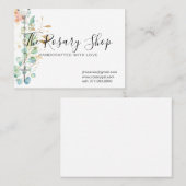 Katholieke Rosary Eucalyptus Religieuze Floral Visitekaartje (Voorkant / Achterkant)