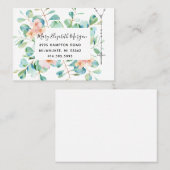 Katholieke Rosary Eucalyptus Religieuze Floral Visitekaartje (Voorkant / Achterkant)