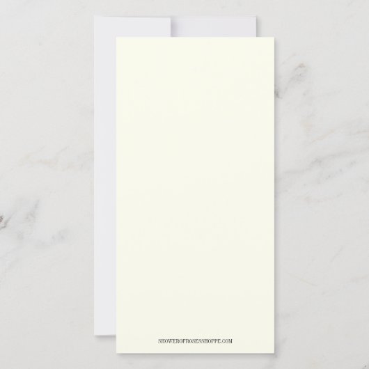 Katholieke Rosary Floral Funeral condoleances Bedankkaart (Achterkant)