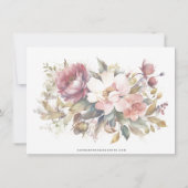 Katholieke Rosary Floral Funeral condoleances Bedankkaart (Achterkant)