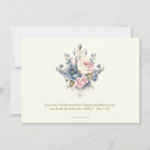 Katholieke Rosary Floral Funeral condoleances Bedankkaart (Achterkant)