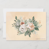 Katholieke Rosary Floral Funeral condoleances Bedankkaart (Achterkant)