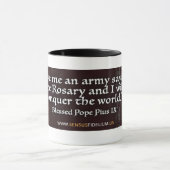 Katholieke Rosary Pope Religieuze Quote Mok (Midden)