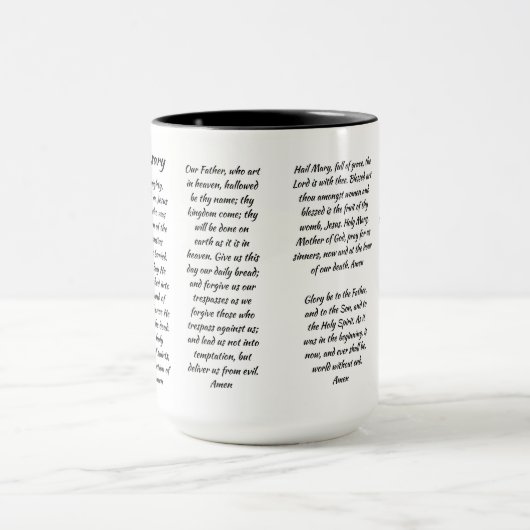 Katholieke Rosary Prayers Christelijk Mok (Midden)