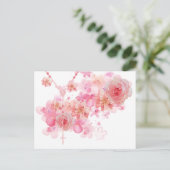 Katholieke Rosary Roses Religieuze Floral Briefkaart (Staand voorkant)