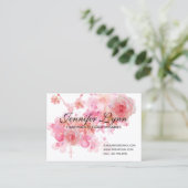 Katholieke Rosary Roses Religieuze Floral Visitekaartje (Staand voorkant)