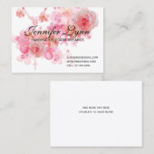 Katholieke Rosary Roses Religieuze Floral Visitekaartje (Voorkant / Achterkant)