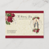 Katholieke Rosary roze Roses Maagd Mary Busine Visitekaartje (Voorkant)