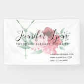 Katholieke Rosary Rozen Religieuze Floral Spandoek (Horizontaal)