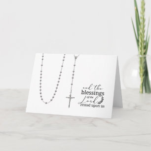 Katholieke Rosary Scripary Quote Kaart
