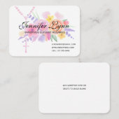 Katholieke Rosary Waterverf Religieuze Floral Visitekaartje (Voorkant / Achterkant)