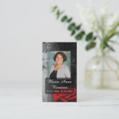 Katholieke rouwkaart visitekaartje (Staand voorkant)