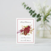 Katholieke Rozen Kruisbruiloft voor de Heilige Kaa Visitekaartje (Staand voorkant)