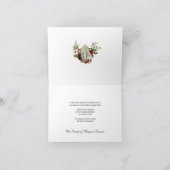 Katholieke Rozen Rosary Funeral condoleances Bedankkaart (Binnen)