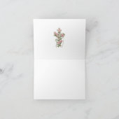 katholieke Rozen rozenkrans begrafenisplechtigheid Bedankkaart (Binnen)