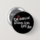 Katholieke School Girl B-Button Ronde Button 5,7 Cm (Voorkant /achterkant)