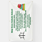 Katholieke School met Crosses Registration Banner (Verticaal)