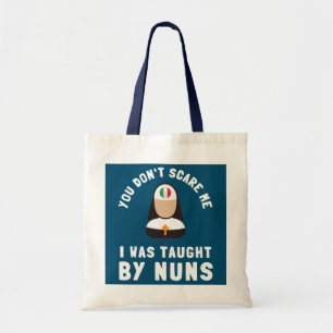 Katholieke School Nun Church Mass en Christelijk Tote Bag