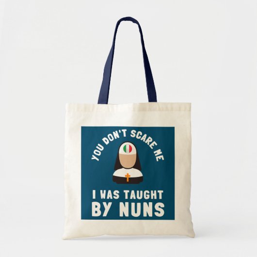 Katholieke School Nun Church Mass en Christelijk Tote Bag (Voorkant)