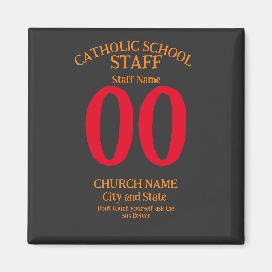 Katholieke School Raak jezelf niet aan Magneet (Voorkant)