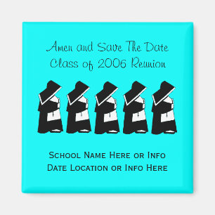 Katholieke School Reünie non Save The Date Custom Magneet
