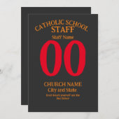 Katholieke School Vraag het de staf 2024 2025 2026 Kaart (Voorkant / Achterkant)