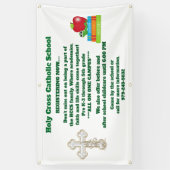 Katholieke schoolregistratiebanner spandoek (Verticaal)