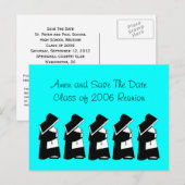 Katholieke schoolreünie Save the Date Nun Custom Aankondigingskaart (Voorkant / Achterkant)