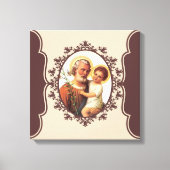 Katholieke Sint Jozef met Kind Jezus Canvas Afdruk (Voorkant)
