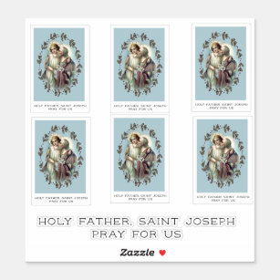 Katholieke Sint-Jozef met Kind Jezus Religieuze Sticker