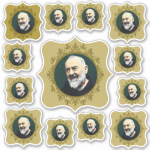 Katholieke Sint-Padre Pio Stigmatist Priester Sticker