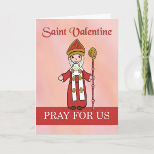 Katholieke Sint Valentijn Eenvoudige Heilige op Va Kaart
