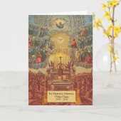 Katholieke Spaans Dank u condoleances Religieuze Kaart (Gele Bloem)