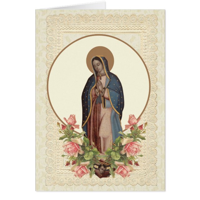 Katholieke Spaanse guadalupe Religieuze Maagd Mary (Voorkant)