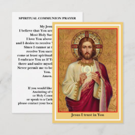 Katholieke Spirituele Communie Gebed Kaart
