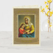 Katholieke St. Anne Moeder van Maria Nota Kaart (Gele Bloem)